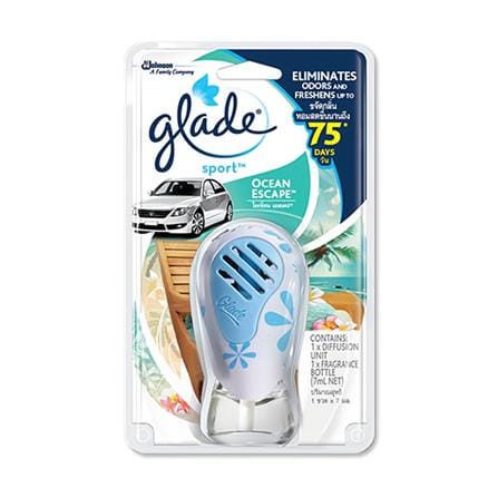 น้ำหอมปรับอากาศรถยนต์ GLADE SPORT 7ml OCEAN ESCAPE
