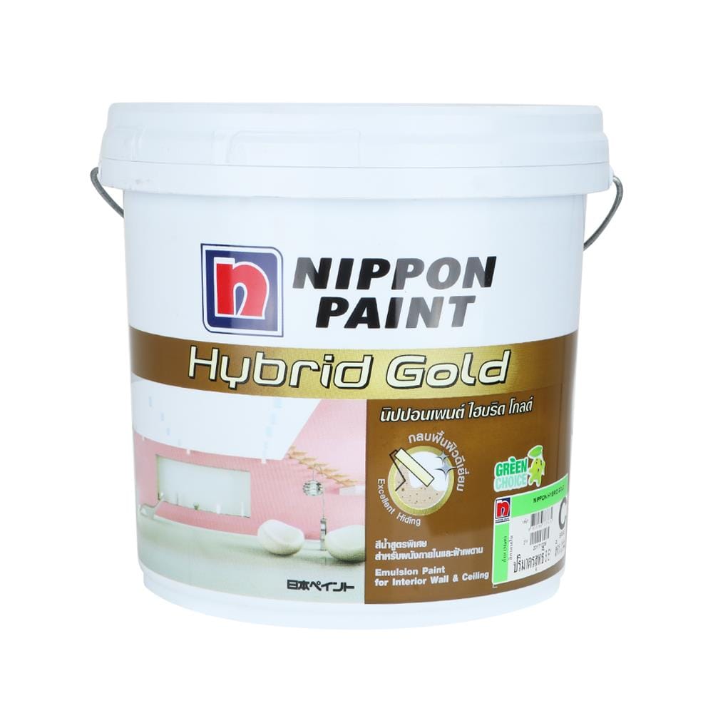 สีน้ำทาภายใน NIPPON PAINT HYBRID GOLD BASE C ด้าน 2.5 แกลลอน