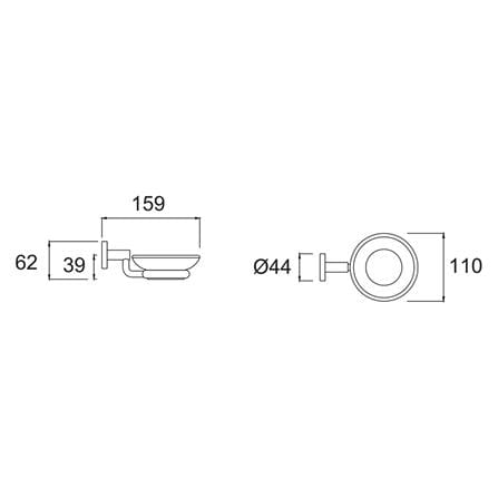 ที่ใส่สบู่ AMERICAN STANDARD K-2801-42-N สีขาว-โครม_1