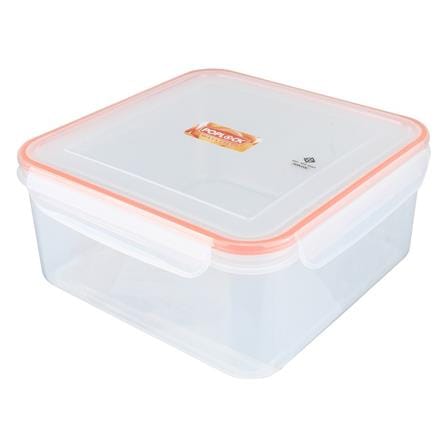 กล่องอาหารเหลี่ยม POPLOCK 9145 3.55 ลิตร สีส้ม_0