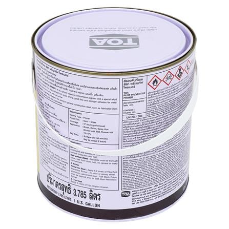 สีรองพื้นกันสนิม TOA RUST PREVENTIVE G1264 สีส้ม 1 แกลลอน_1