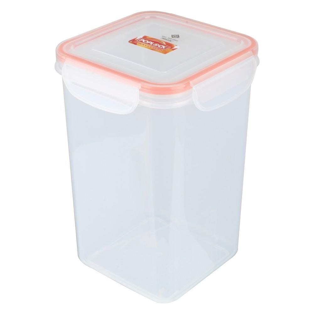 กล่องอาหารเหลี่ยมสูง POPLOCK 9142L 2.6 ลิตร สีส้ม