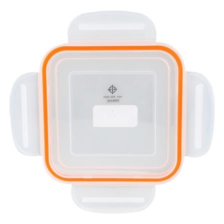 กล่องอาหารเหลี่ยมสูง POPLOCK 9142L 2.6 ลิตร สีส้ม_2