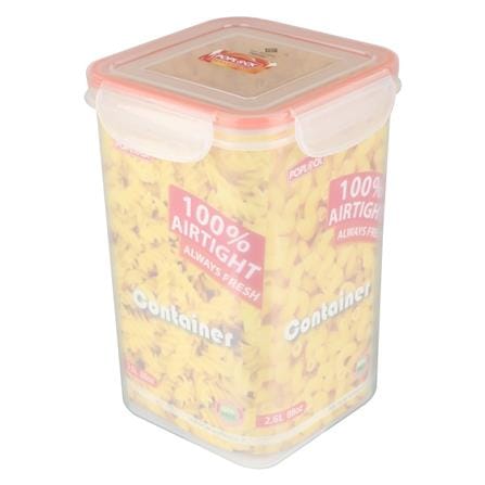 กล่องอาหารเหลี่ยมสูง POPLOCK 9142L 2.6 ลิตร สีส้ม_3
