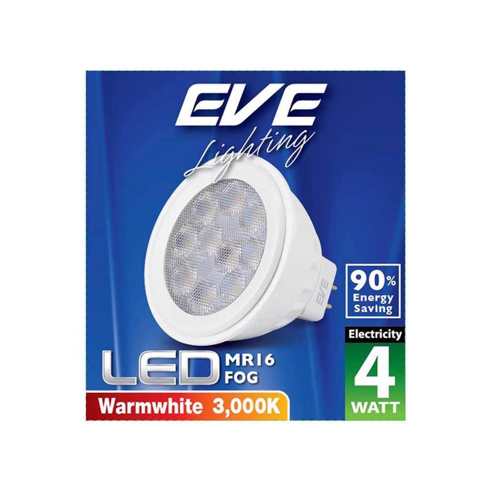 หลอด LED EVE MR16 FOG 4 วัตต์ WARM WHITE GU5.3