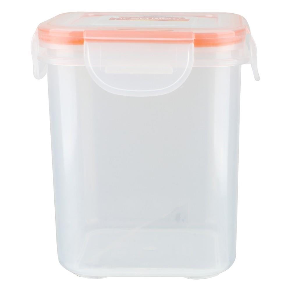 กล่องอาหารเหลี่ยมสูง POPLOCK 9141M 0.85 ลิตร สีส้ม