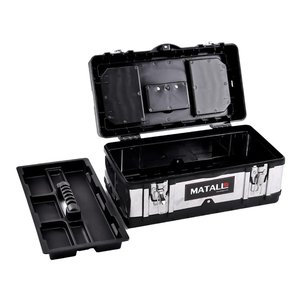 TOOL STORAGE BOX MATALL PRO 5019B 19IN BLACK/SILVER