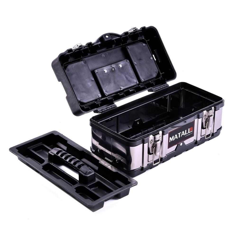 กล่องเครื่องมือ MATALL PRO 5014B 14 นิ้ว สีดำ/เงิน