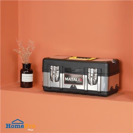 กล่องเครื่องมือ MATALL PRO 5014B 14 นิ้ว สีดำ/เงิน_4
