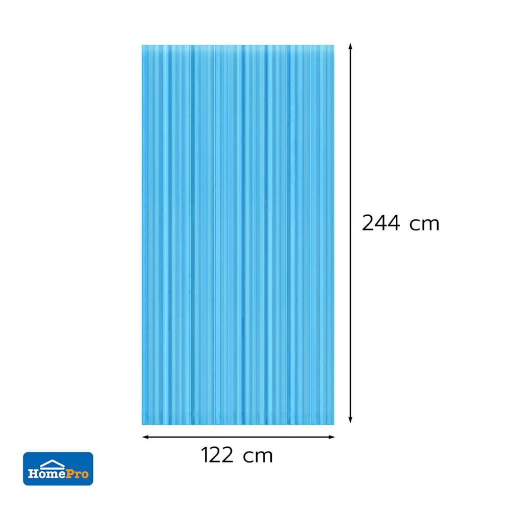 HALLOW POLYCARBONATE SHEET SUNSHIELD 6MM 1.22x2.44M PEARL BLUE