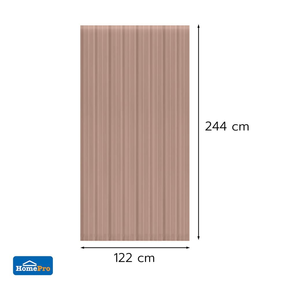แผ่นโพลีคาร์บอเนต ลูกฟูก SUNSHIELD 6 มม. 1.22x2.44 ม. สีชาใส