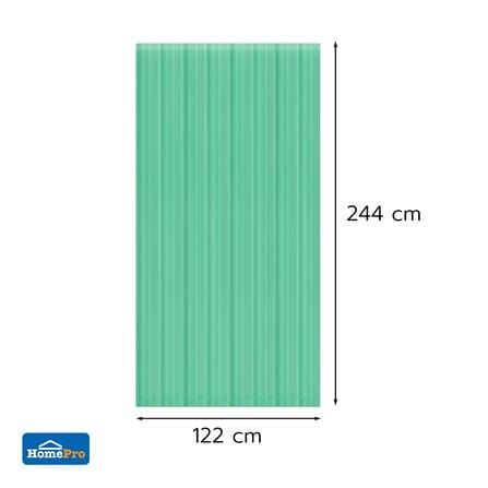 แผ่นโพลีคาร์บอเนต ลูกฟูก SUNSHIELD 6 มม. 1.22X2.44 ม. สีเขียวมุก_3
