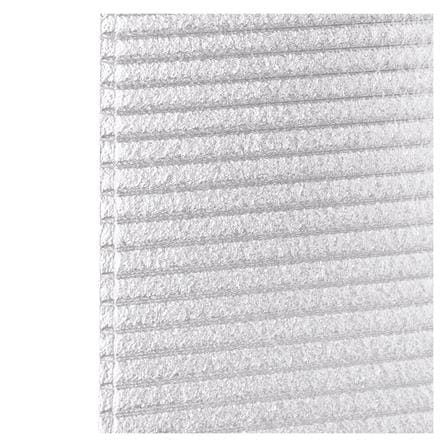 HALLOW POLYCARBONATE SHEET SUNSHIELD 6MM 1.22X2.44M CLEAR PEARL