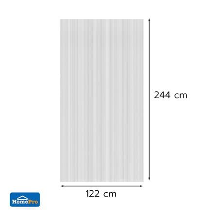 แผ่นโพลีคาร์บอเนต ลูกฟูก SUNSHIELD 6 มม. 1.22X2.44 ม. สีมุกใส_2