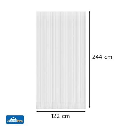 แผ่นโพลีคาร์บอเนต ลูกฟูก SUNSHIELD 6 มม. 1.22X2.44 ม. สีใส_3