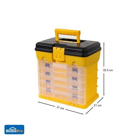 กล่องเก็บอุปกรณ์ DIY MATALL HL3120-A 5 ชั้น สีดำ/เหลือง_5