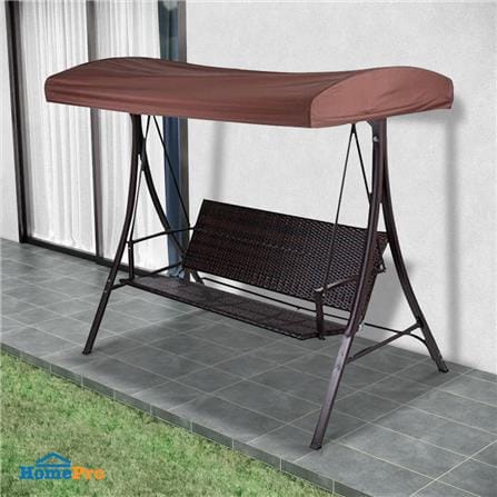 3-SEATER SWING CHAIR SPRING POLY BROWN_4