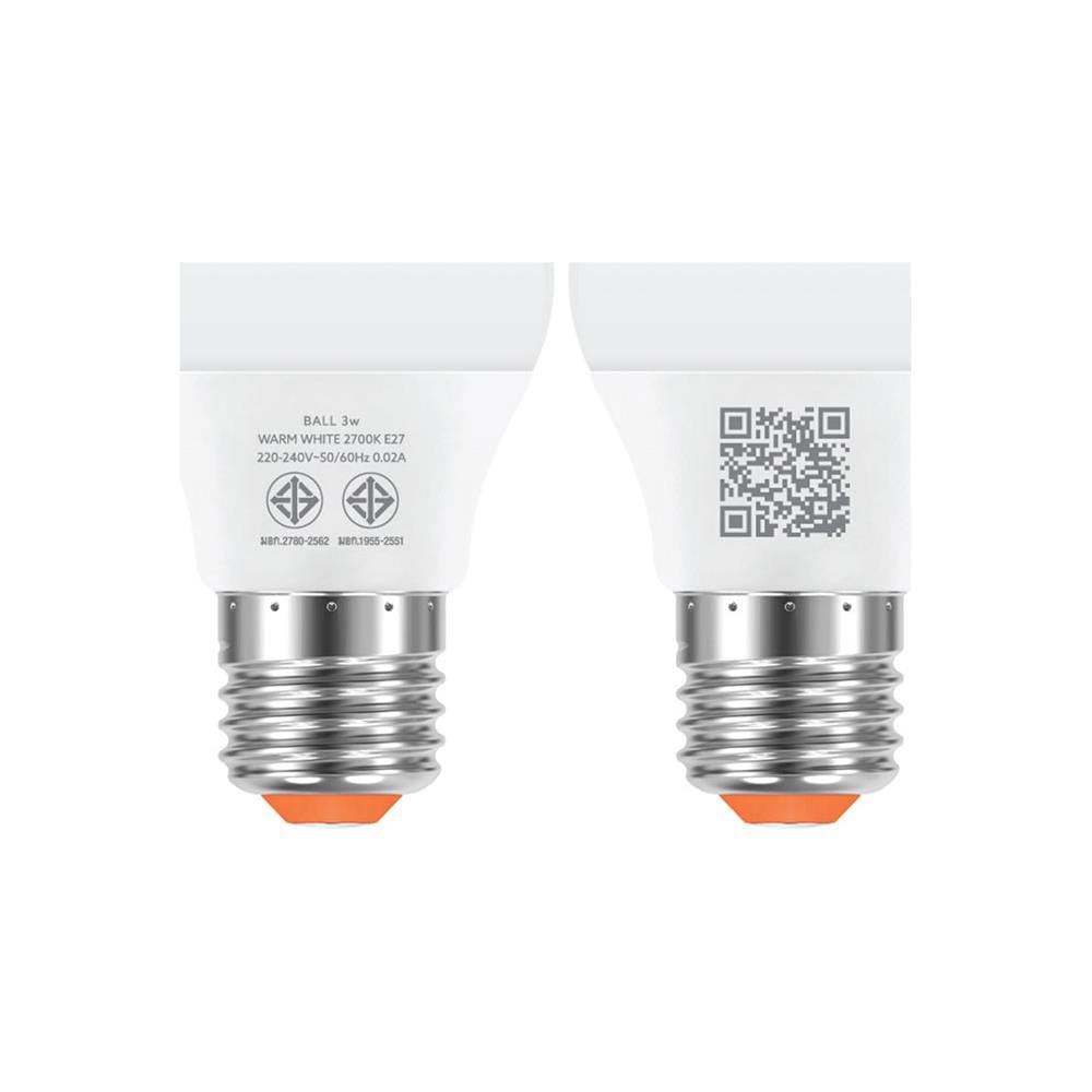 หลอด LED LAMPTAN BALL A45 3 วัตต์ WARM WHITE E27