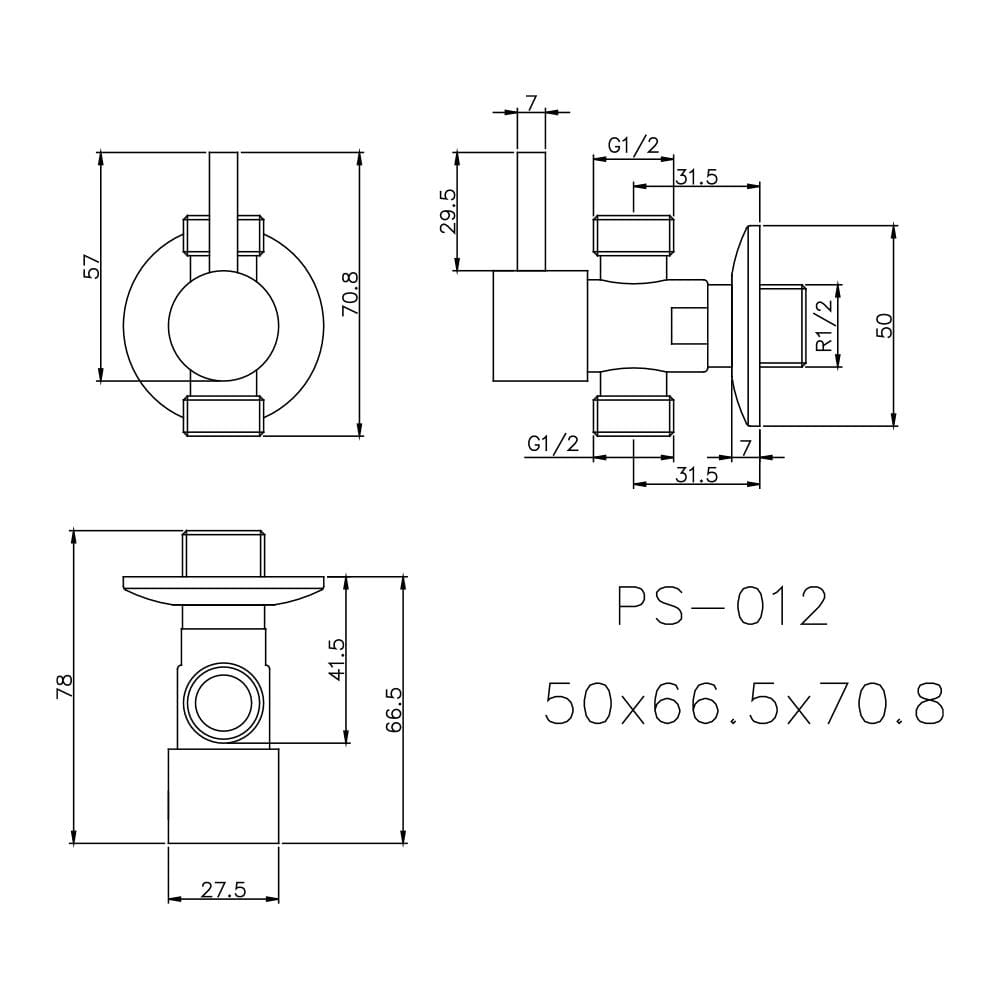 สต็อปวาล์ว 2 ทาง PRIME PS-012