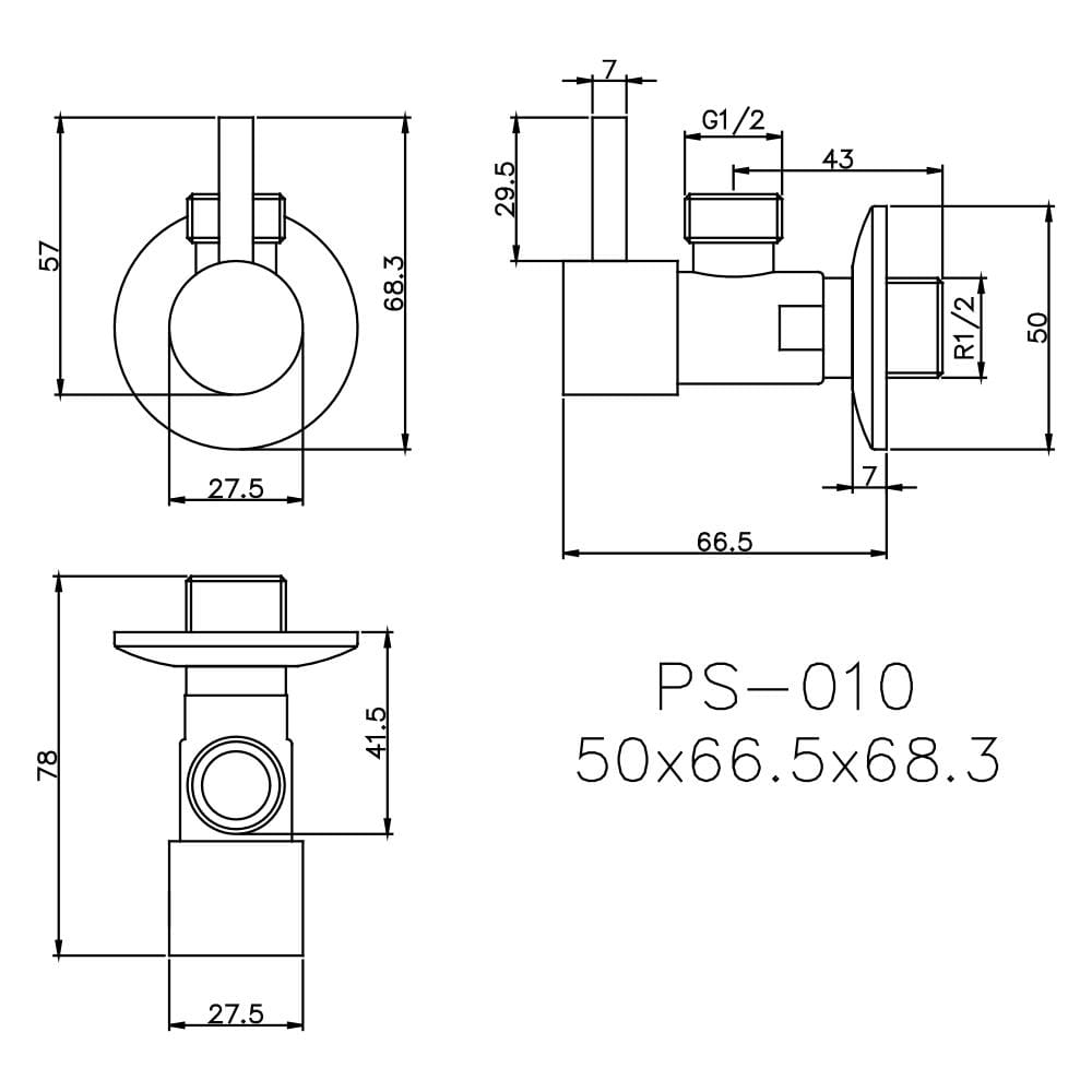 สต็อปวาล์ว 1 ทาง PRIME PS-010