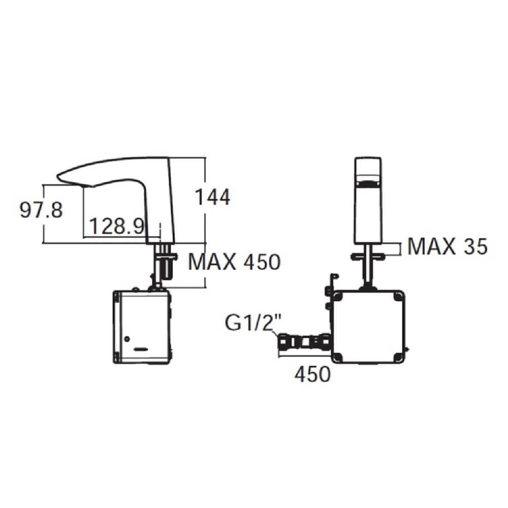 ก๊อกอ่างล้างหน้าอัตโนมัติ AMERICAN STANDARD A-8506-AC