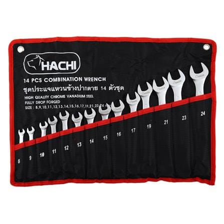 ประแจแหวนข้างปากตาย HACHI 14 ชิ้น/ชุด_1