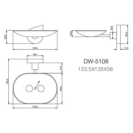 ที่ใส่สบู่ WS DW-5108 สเตนเลส_1