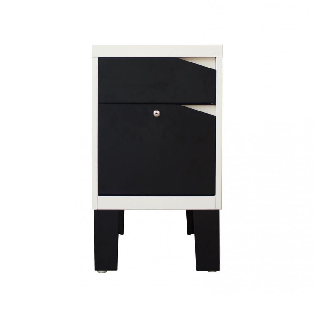 ตู้ลิ้นชักเหล็ก KIOSK KN-103 สีดำ/สีขาว