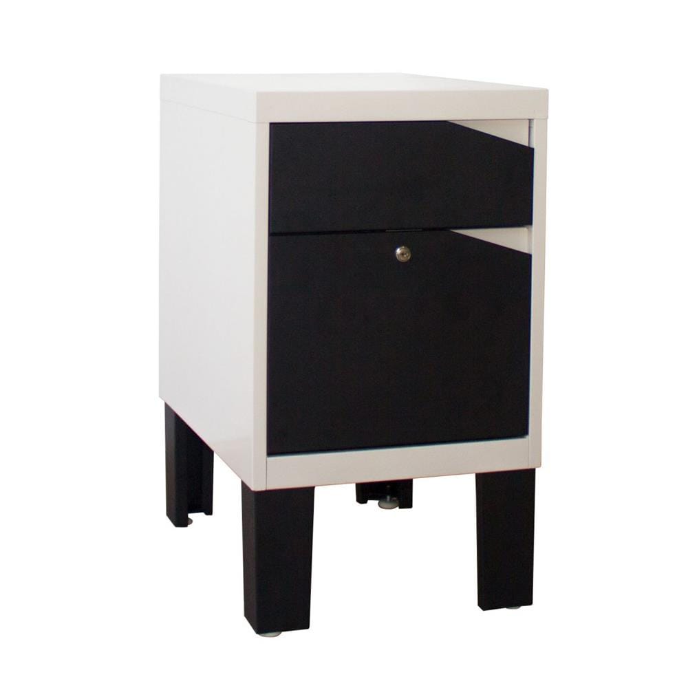 ตู้ลิ้นชักเหล็ก KIOSK KN-103 สีดำ/สีขาว