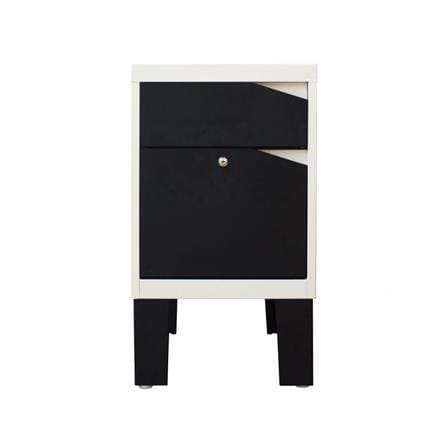 ตู้ลิ้นชักเหล็ก KIOSK KN-103 สีดำ/สีขาว_0