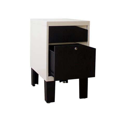 ตู้ลิ้นชักเหล็ก KIOSK KN-103 สีดำ/สีขาว_1