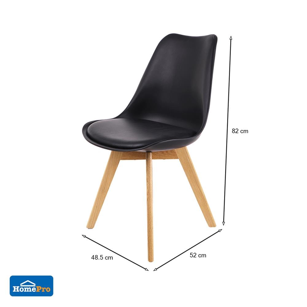 CHAIR FURDINI GENTLE BLACK