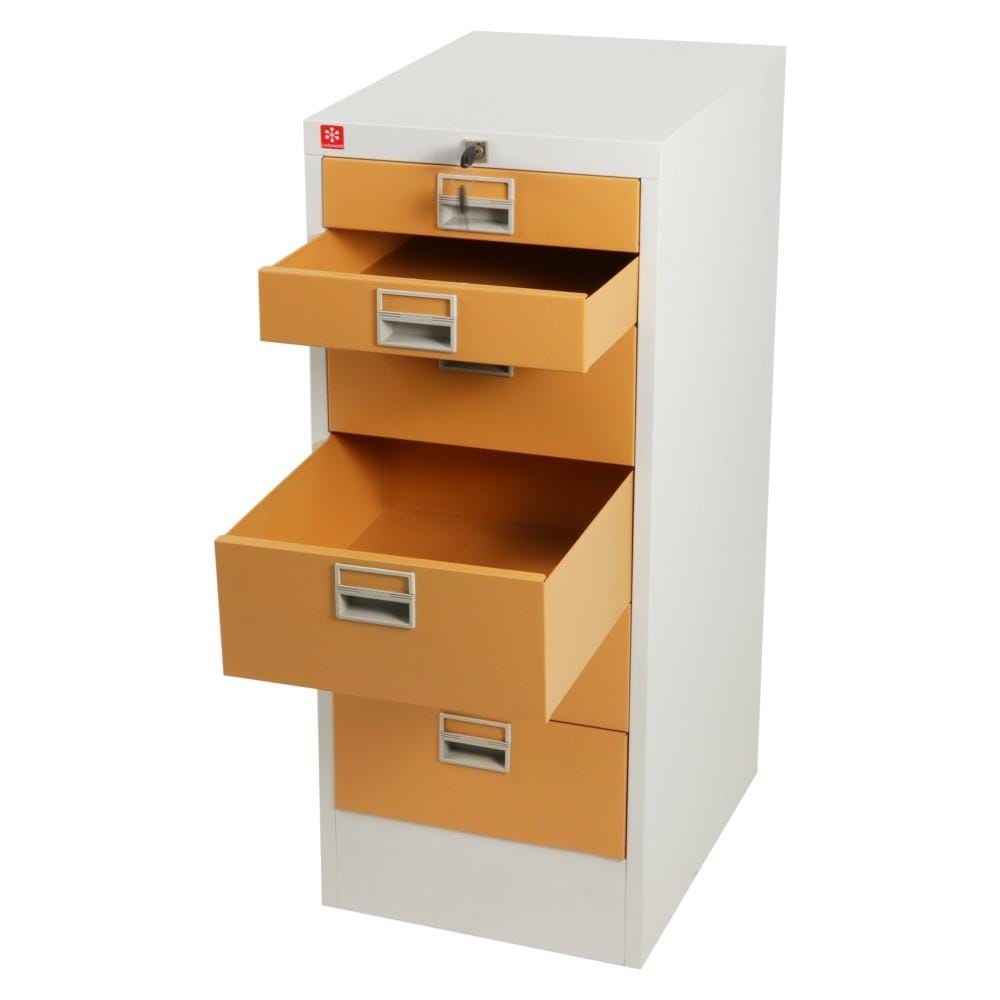 ตู้ลิ้นชักเหล็ก 6 ลิ้นชัก CDX-6-EG สีน้ำตาล