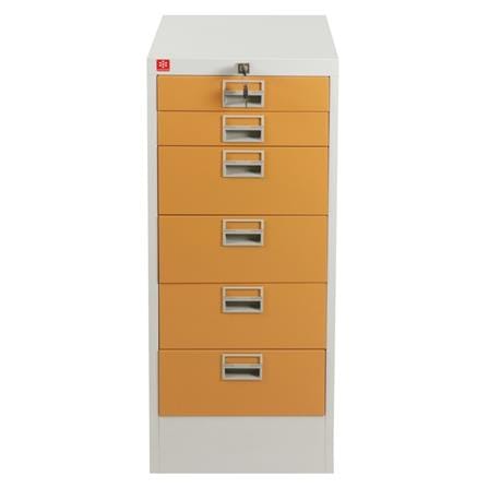 ตู้ลิ้นชักเหล็ก 6 ลิ้นชัก CDX-6-EG สีน้ำตาล_1