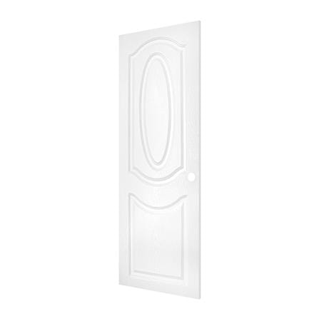 ประตูภายนอก UPVC PARAZZO MN002 90X200 ซม. สีขาว เจาะลูกบิด_1