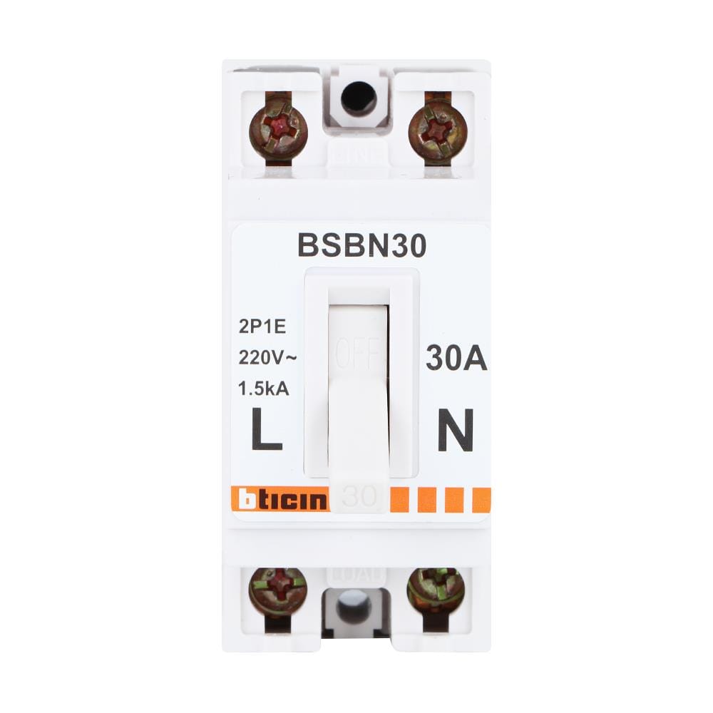 เซอร์กิตเบรกเกอร์แบบลอย 30 แอมป์ 2 โพล 1 เฟส BTICINO รุ่น BSBN30