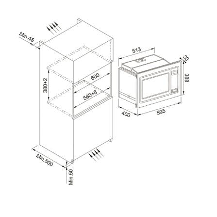 ไมโครเวฟฝังดิจิตอล FRANKE FMWO 25 NH G I 60 ซม._1