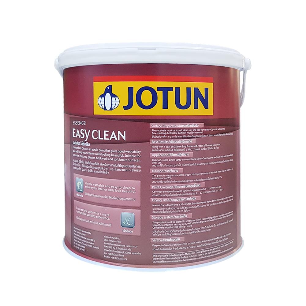 สีน้ำทาภายใน Jotun Essence Easy Clean BASE A กึ่งเงา 2.5 แกลลอน