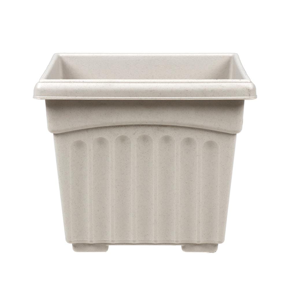 กระถางพลาสติก BABA BI-SQ-200 สี STONE MARBLE