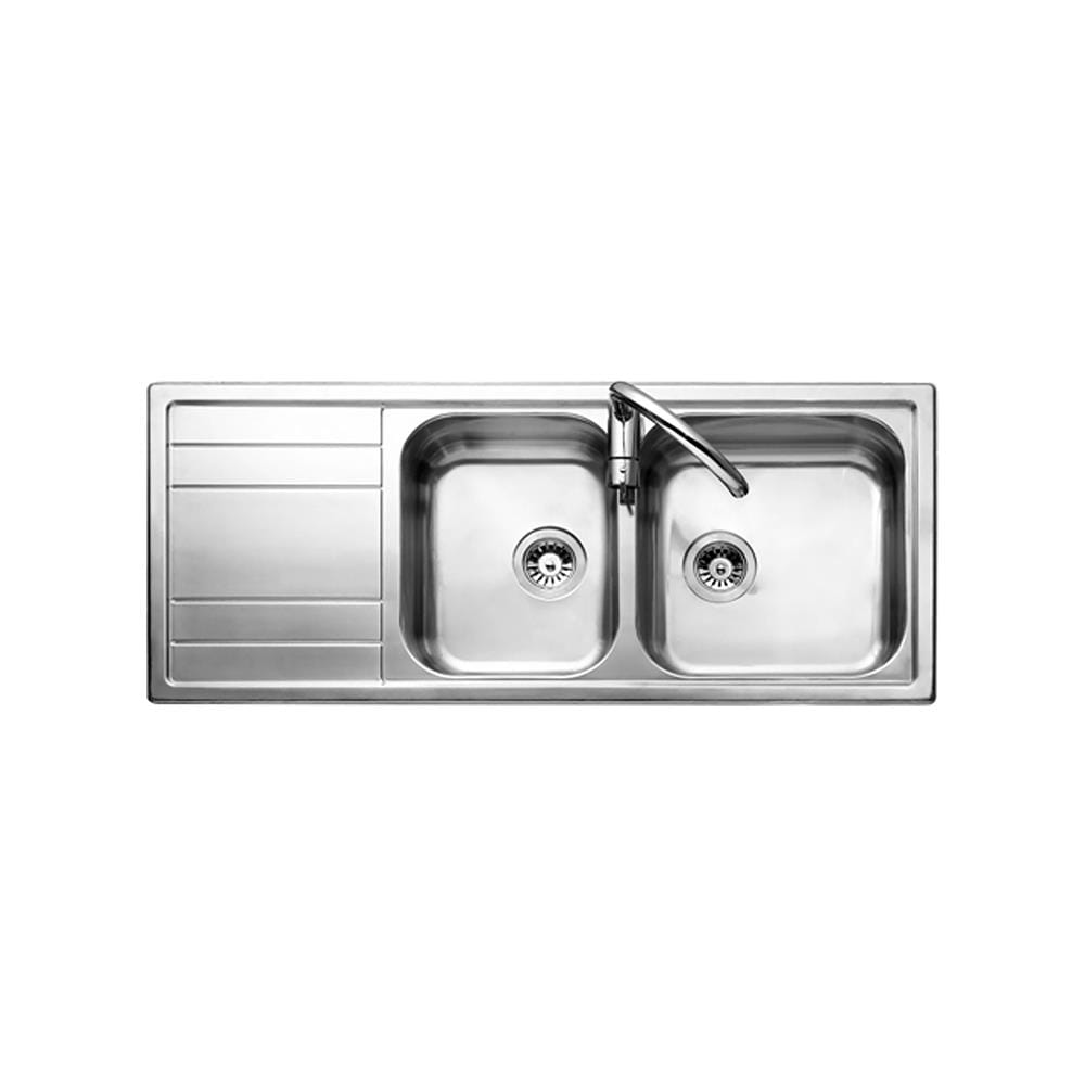 ซิงค์ฝัง 2หลุม 1ที่พักซ้าย MEX BIX3-RB RH สเตนเลส