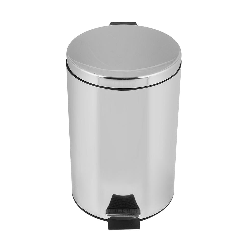 ถังขยะเหยียบกลม ACCO HP-007 ขนาด 12L สีเงิน