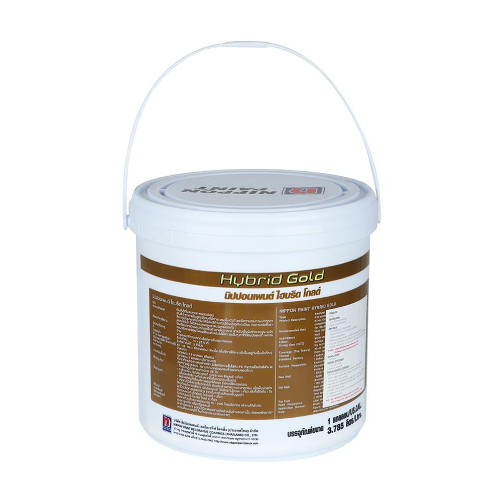 สีน้ำทาภายใน NIPPON PAINT HYBRID GOLD PEARL WHITE 1 แกลลอน