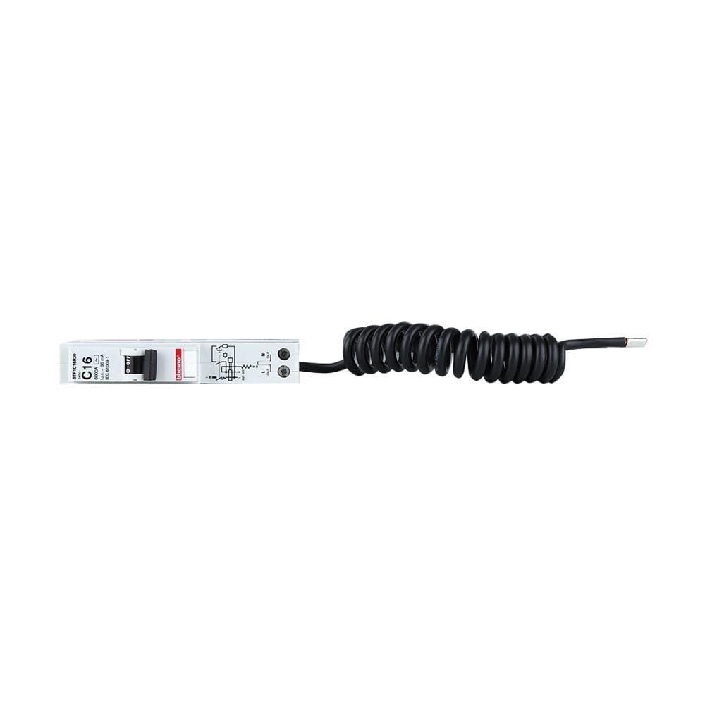 เซอร์กิตเบรกเกอร์กันไฟดูด/กันไฟรั่ว 16 แอมป์ 1 โพล 1 เฟส BTICINO BTP1C16R30