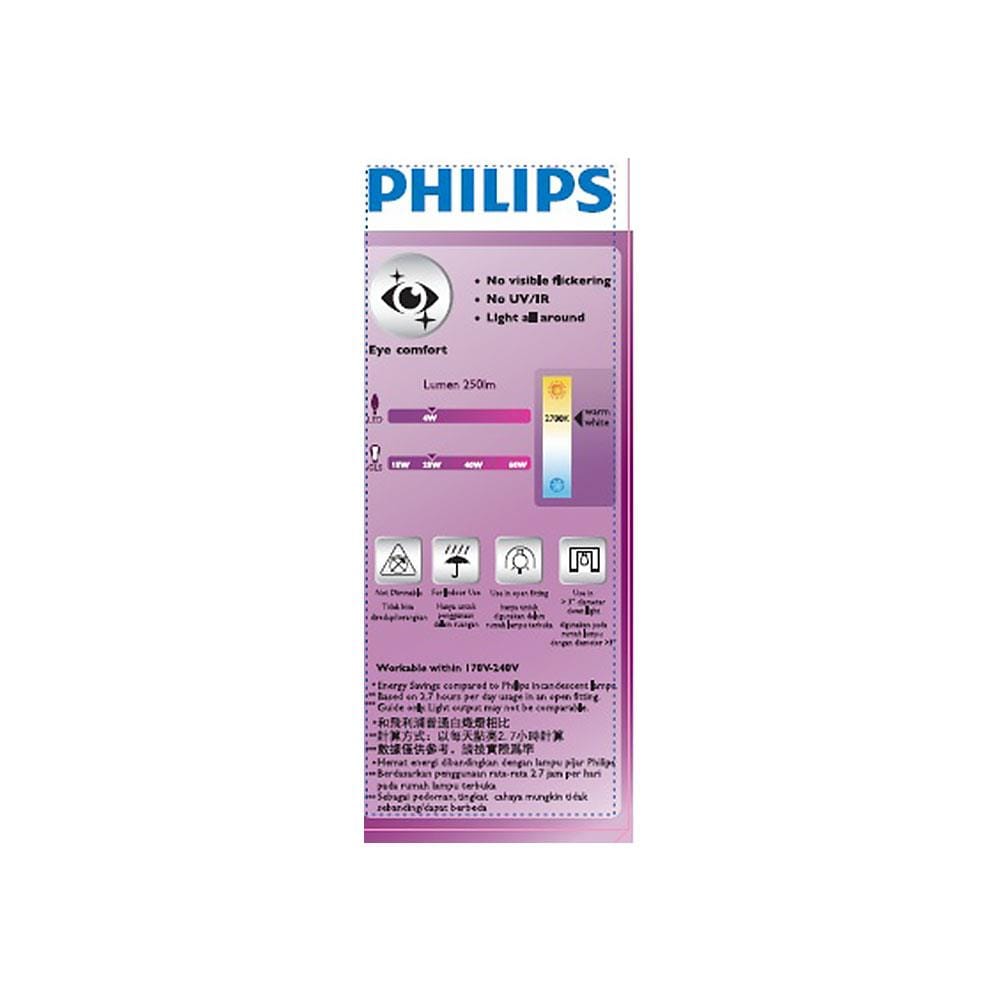 หลอด LED PHILIPS ND CNDL 4 วัตต์ E14 WARMWHITE