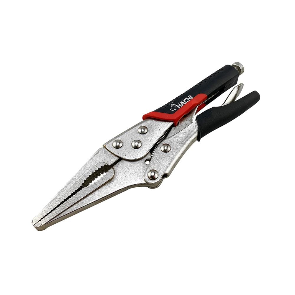 LONG-NOSE LOCKING PLIERS HACHI 9"