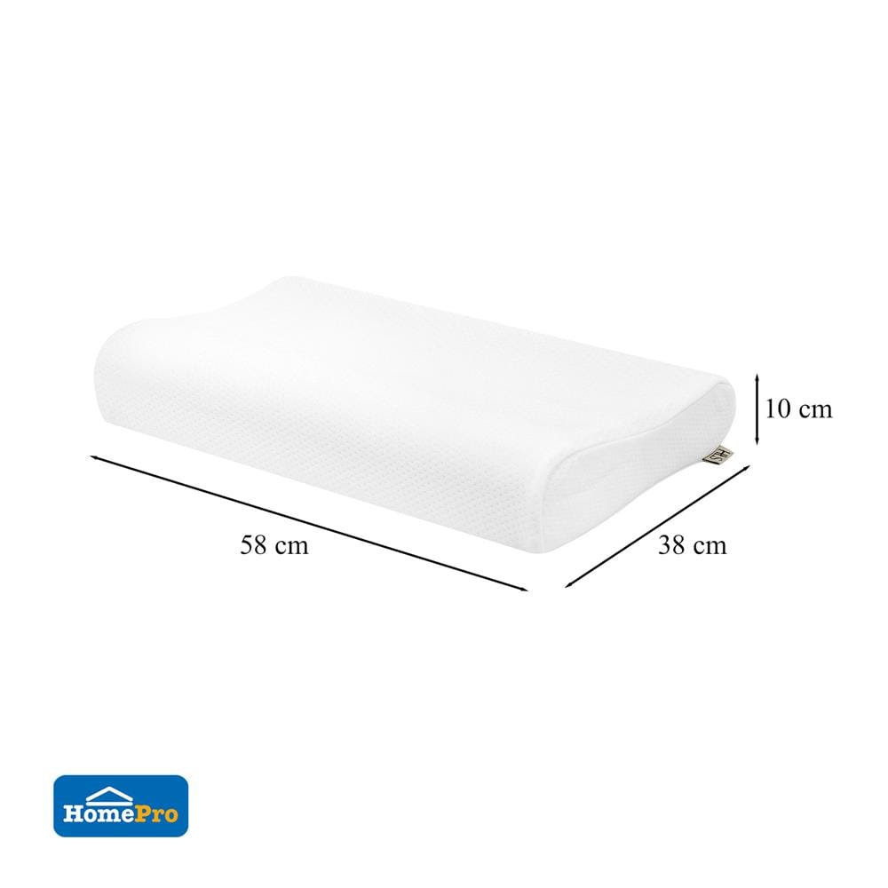 หมอนสุขภาพ ยางพารา HOME LIVING STYLE BELIN 15x23 นิ้ว สีขาว