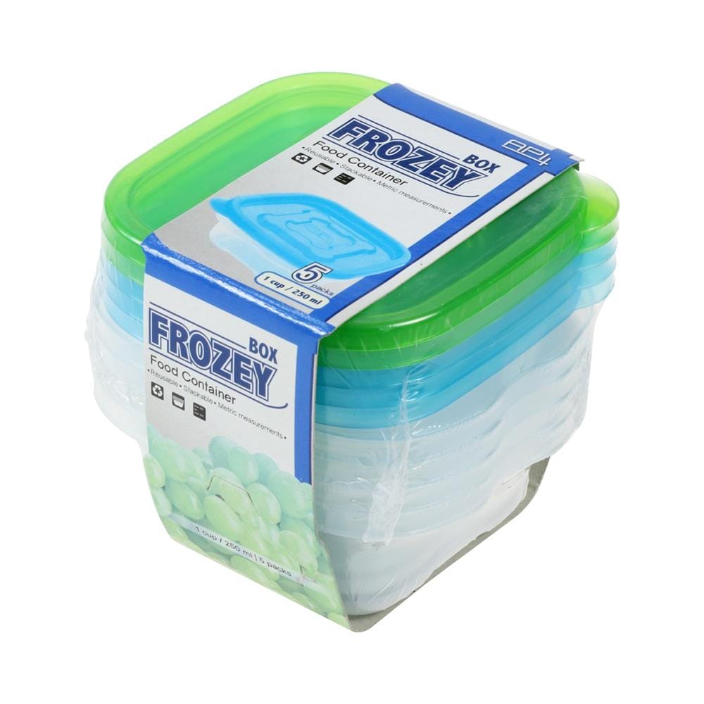 ชุดกล่องอาหารเหลี่ยม API 9003 0.25L แพ็ค 5 ชิ้น
