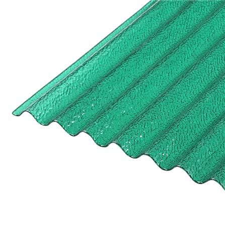 CORRUGATED POLYCARBONATE SHEET (SMALL CORRUGATION) SUNSHIELD SMALL 13MM 1.03X2.4M GREEN