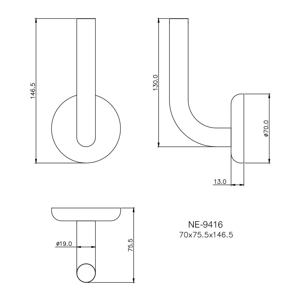 ที่ใส่กระดาษชำระ WS NE-9416 สเตนเลส