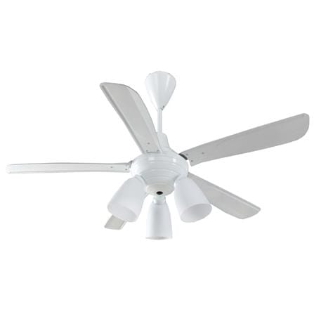 พัดลมโคมไฟ WINFAVOUR SC09 WF556CP-2 56 นิ้ว สีขาว 3 หัว